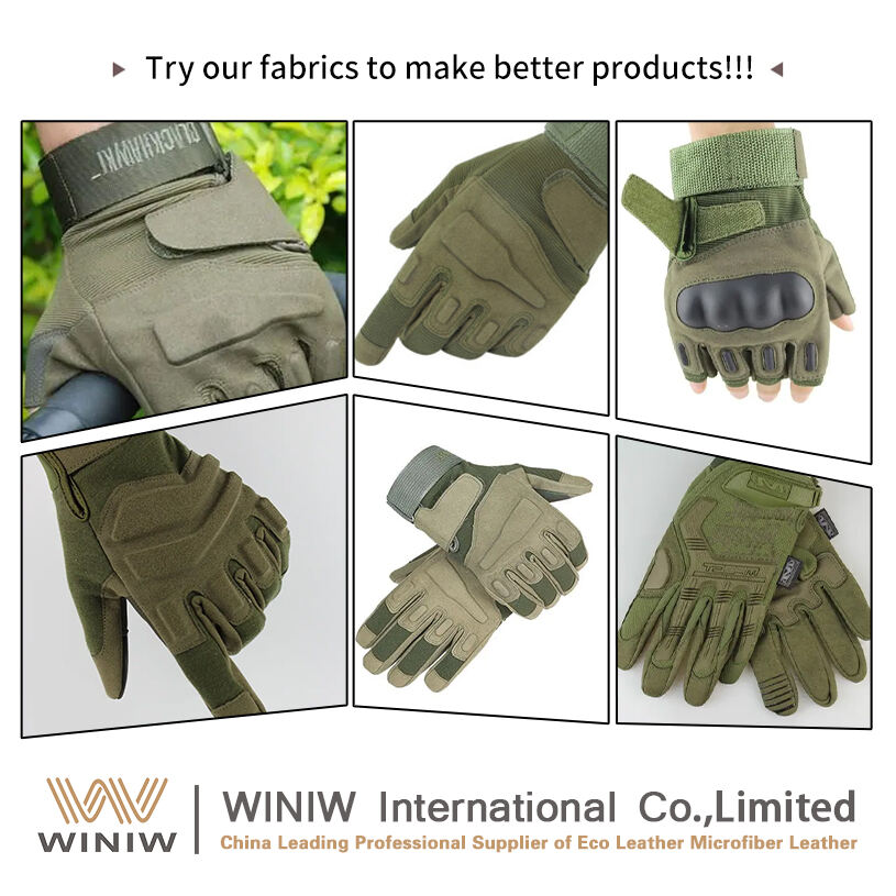 Cycling Gloves Made with Ultrasuede Microfiber Leather - product example